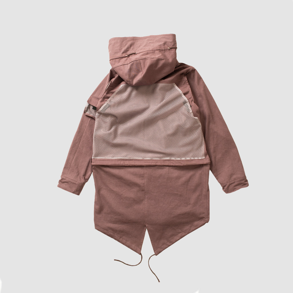 Modular M65 with Removable Fishtail, Sleeves, and Hood - Sparrow